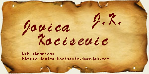 Jovica Kočišević vizit kartica